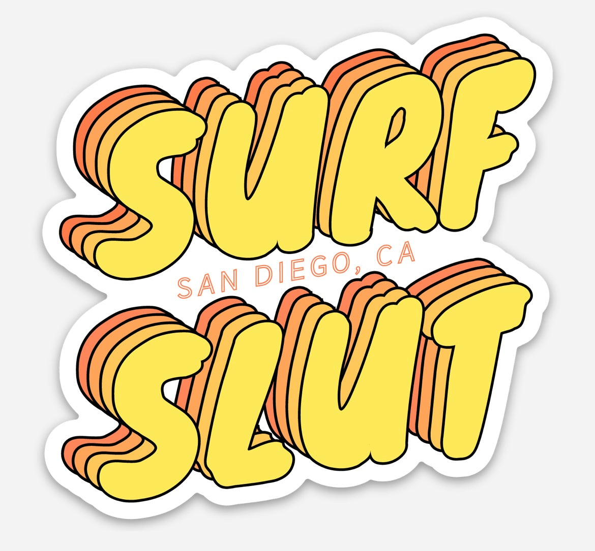 SURF SLUT Stickers